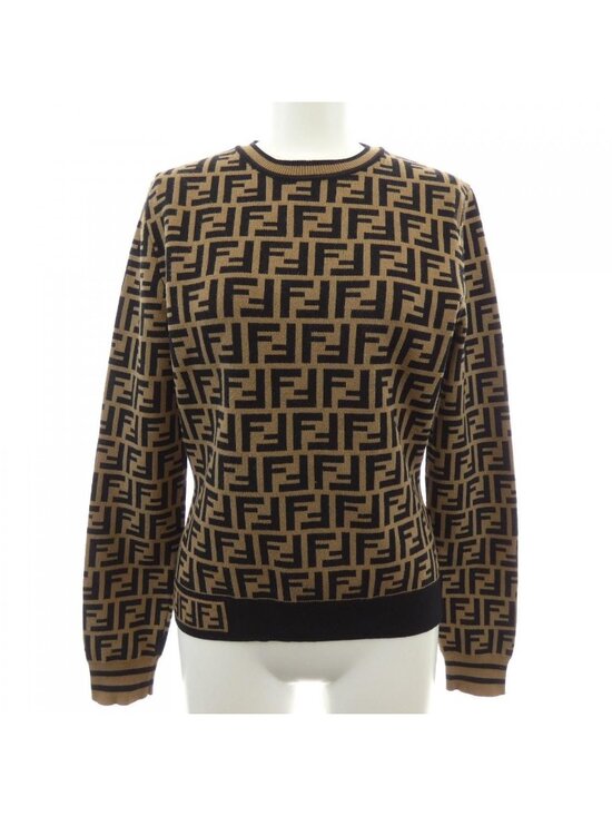Fendi Sweaters - Fendi FF Motif Knit Sweater